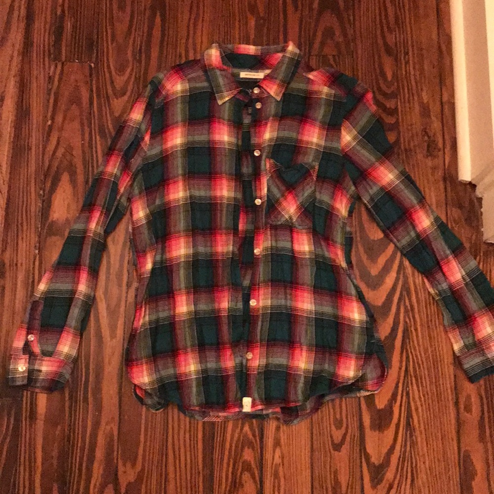 American eagle boyfriend plaid flannel